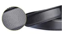Cinturón de cuero genuino sin hebilla automática para hombre y mujer, cinturón de gran tamaño sin hebilla, 3,5 cm de ancho, 150, 160cm - details 3