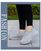 Calcetines elásticos de gran tamaño, zapatillas de deporte perezosas de malla tejida con mosca de verano de corte bajo, zapatos deportivos informales de un pie para hombre - details 15
