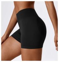 Shorts de Yoga de Cintura Alta Ajuste Ajustado para Abdomen y Cadera Material de Nylon - details 19