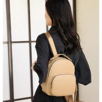 Mochila Mini OKKID Compacta Bolsa de Viaje en Cuero Azul y Amarillo Bolsa de Hombro para Mujeres - details 0