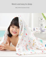 Manta suave de muselina para bebé, saco de dormir, toalla de baño, 100% algodón, 110x110cm - details 8