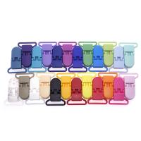 Abrazadera de Chupete para Bebé 48Pcs Ecológico Plástico Mezcla de Colores Sostenedor Transparente 25MM para Bebés de 4 Meses + Unisex Silicona Sin Nitroamina - details 4