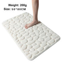 Alfombra de baño suave con textura de Guijarro, alfombrillas absorbentes antideslizantes para baño, cocina, sala de estar, entrada - details 2