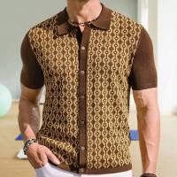 Nuevo Cardigan para Hombre Camisas Informales de Negocios de Alta Calidad con Estampado Premium - details 1