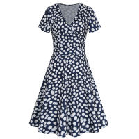 2025 Primavera/Verano Nuevo vestido francés para mujer con falda con vuelo grande - details 42