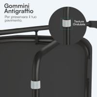Silla Plegable para Ahorrar Espacio, Silla de Comedor para Interior y Exterior con Estructura de Acero, 42x38x78 cm (Blanco, 6) - details 14