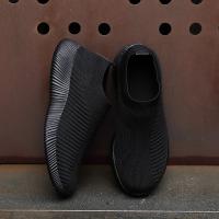 Zapatos de calcetines transpirables para mujer, zapatos deportivos suaves para caminar, zapatillas casuales de moda, negro - details 3