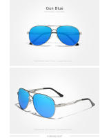 KINGSEVEN-gafas de sol polarizadas de piloto de acero inoxidable para hombre y mujer, gafas de sol masculinas con montura a la moda para conducir - details 5