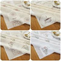 Mantel resistente al aceite de PVC Werproof, mesa de plástico ENCE sin lavado, tablero de mesa de restaurante con ptern blanco, desayuno de hotel - details 2