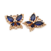 4 Uds. De circonita de latón de Color dorado de 18K, 2 agujeros, dijes de conexión de mariposa, colgantes, collar, pendientes, accesorios de joyería de alta calidad - details 2