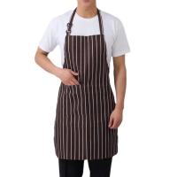 Delantal de cocina para hombre y mujer, Halter mandil con cuello de Chef, 2 bolsillos, sin mangas, estampado de camarero y barbacoa - details 1