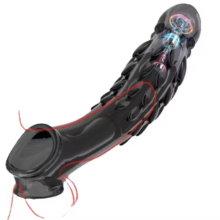 Leten Plug de Vibrador Extensible y Mejorador de Tamaño Anillo de Retraso de Ejaculación para Hombres Juguetes Sensoriales de Salud - 1