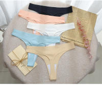 Tangas De Algodón Para Mujer, Ropa Interior Sexy De Cintura Baja Con Espalda En T, Bragas Cómodas A Rayas, Lencería Íntima - details 2