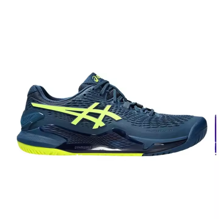Zapatillas Leten GEL-RESOLUTION 9 COURT MAKO AZUL/AMARILLO SEGURIDAD - 1