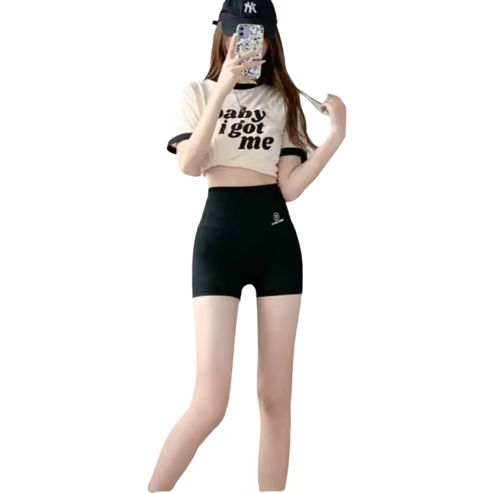 Shorts Deportivos Sin Costuras Para Mujer Cintura Alta Modelador De Fitness Running Levantador De Glúteos Biker Slim Interior - 1