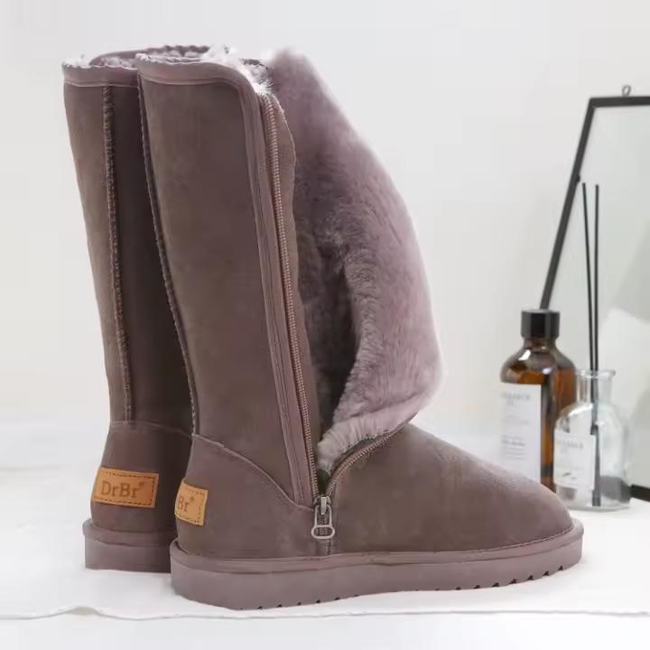 Botas cálidas para mujer, bastón para nieve al aire libre, invierno - 1