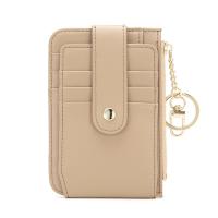 Cartera Pequeña de Cuero PU con Cierre de Cremallera para Tarjetas de Crédito y Monedero Bolsa de Dinero con Llavero y Clip - details 5