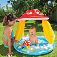 Piscina al Aire Libre para Niños Diseño de Coco de Isla Tropical Juegos de Agua divertidos bajo Parasol de Sol - details 11