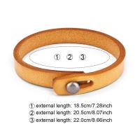 Jiayiqi-pulsera Vintage de cuero genuino para hombre y mujer, brazalete de mano, brazalete Punk, regalo de joyería para pareja - details 9