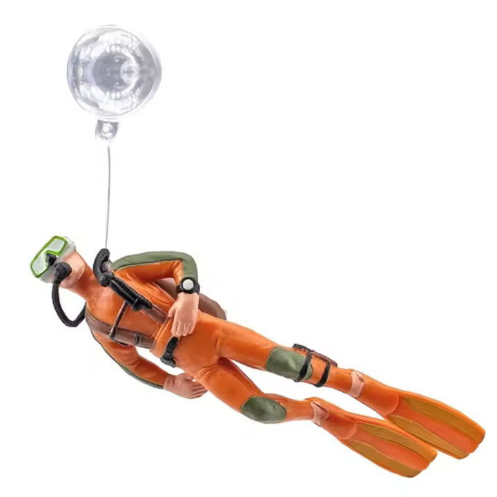 Decoración de Acuario Diver de Resina Pequeña Accesorios de Coloración de Manos para Peces - 1