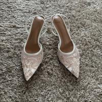 Sandalias de Tacón Alto para Mujer Bordadas y Elegantes Tacón Descubierto y Punta Estrecha - details 4