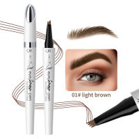 Bolígrafo de cejas microblasings para mujer, lápiz de cejas líquido de boceto fino duradero, 4 Puntas de horquilla - details 3