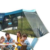 Tienda trasera SUV sombrilla para acampar al aire libre repelente de mosquitos toldo antiviento maleta trasera - details 0