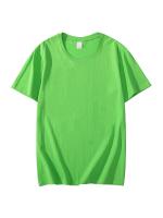 Camiseta de Algodón Cremallera Blanca Camiseta Suelta para Hombres/Mujeres Manga Corta 8 Colores - details 6