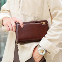 Bolso largo del embrague de los bolsos del bolso del bolso de la tarjeta de la cartera de la PU del negocio de los hombres ocasionales para el hombre - details 13