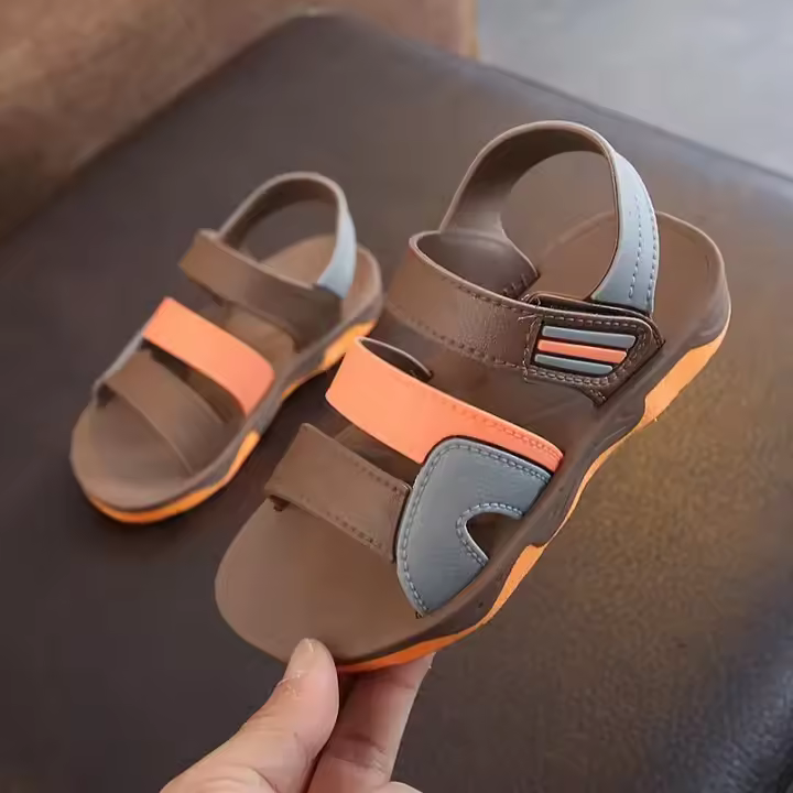 Nuevas Sandalias De Verano Para Niños, Zapatos Planos De Playa, Sandalias Deportivas Informales Para Niños, Sandalias De Cuero Para Estudiantes, Moda Antideslizante Suave Sal - 1