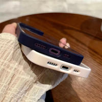 Fundas de lujo transparentes para iPhone 15 14 13 12 Pro Max Plus con carga inalámbrica magnética a prueba de golpes - details 3