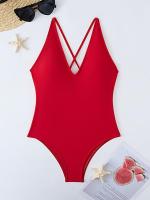 Traje de Baño de Una Pieza Blanco Ajuste de Cuerpo, Dacron, Estilo de Verano/Primavera 24, No Retirable - details 11