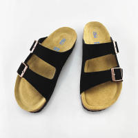 Sandalias al aire libre de una palabra, zapatos de playa, zapatos de hombre, zapatos de mujer, zapatillas de cuero genuino, verano bajo - details 28