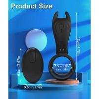 Embalaje privado SEXY anillo vibratorio con Control remoto retardante de eyaculación juguetes sexuales para hombres anillos de castidad - details 0