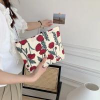 Bolsa de Maquillaje Floral de Algodón Monedero de Bolsillo con Cierre de Cremallera para Mujeres - details 5
