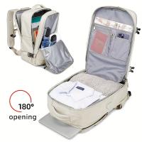 Mochila de Viaje de Gran Capacidad para Negocios Bolso de Computadora de Moda para Mujer con Bolsillos Secos y Húmedos Mochila de Commuting Diario Multifuncional - details 4
