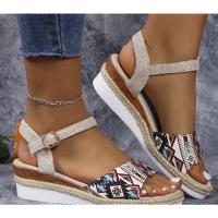 Sandalias de tacón de cuña de verano para mujer - details 3