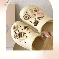 Agujero zapatos de las mujeres usan nuevas zapatillas de sala de operaciones de enfermera antideslizantes de suela gruesa que aumentan en verano - details 3