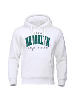 Sudadera con Capucha para Hombre con Estampado de Brooklyn 1898, Jersey de Cuello Redondo, Estampación de New York, Talla Grande, Ropa Masculina a la Moda - details 7