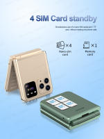 SERVO Flip6 Teléfono Plegable 4 Tarjetas SIM, Red GSM, Linterna, Mp3, Dial de Velocidad, Botón de Enchufe, Estilos Clásicos - details 5