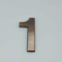 Placa de Puerta de Bronce Grande de 10cm Electroplastica Acrílico con Dibujo de Hilo - details 1