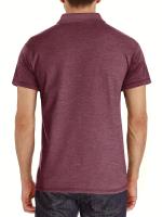 Camisa de manga corta para hombre, camisa de solapa con botones, bolsillo en el pecho, color sólido, a la moda - details 21