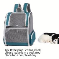 Mochila transpirable para gato, morral de viaje, Color sólido, 1 unidad - details 3