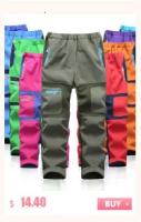 Fashion Brand Waterproof Boy Girl kids Pants Warm Trousers Sporty Climbing leggings Children Patchwork Soft Shell Outfits autumn - details 6