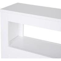 Ruedas Estrecho 2 Cajones y Estante Almacenamiento Carga 20 kg 16x52x71,5 cm Blanco - details 6