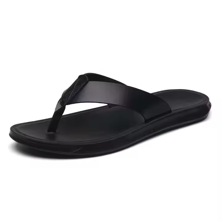 Chanclas de cuero para hombre nuevas, zapatillas deslizantes indias de alta calidad, sandalias, productos más vendidos - 1