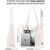 Bolso Bandolera Grande Mujer Beige - Universidad, Escuela, Trabajo, Viajes - details 1