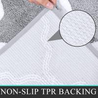 Alfombra de área lavable a máquina antideslizante absorbente de microfibra, - details 2