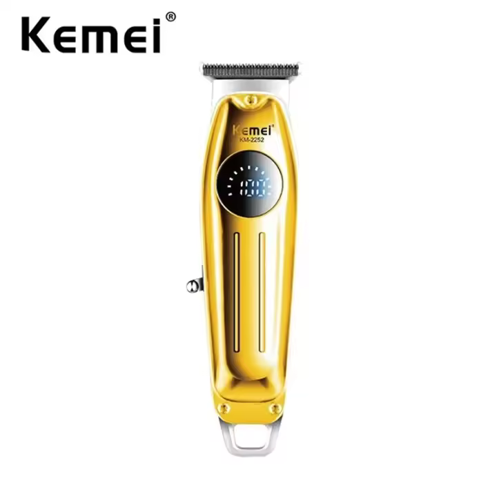 Kemei-cortadora de pelo profesional para hombre, máquina de corte de pelo sin cable, recargable, para Barba - 1