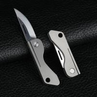 Mini cuchillo plegable TC4 de aleación de titanio Portátil, cuchillo colgante, desembalaje express, cuchillo de bolsillo, herramienta EDC para regalo - details 71